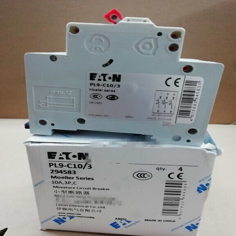 New Original EATON Miniature Circuit Breaker  PL9-C10/3 FedEx/DHL/UPS