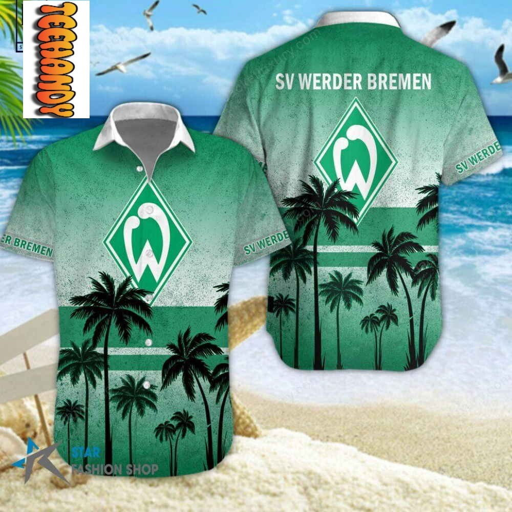 Werder Bremen 3D Tropical Hawaiian Aloha Shirt