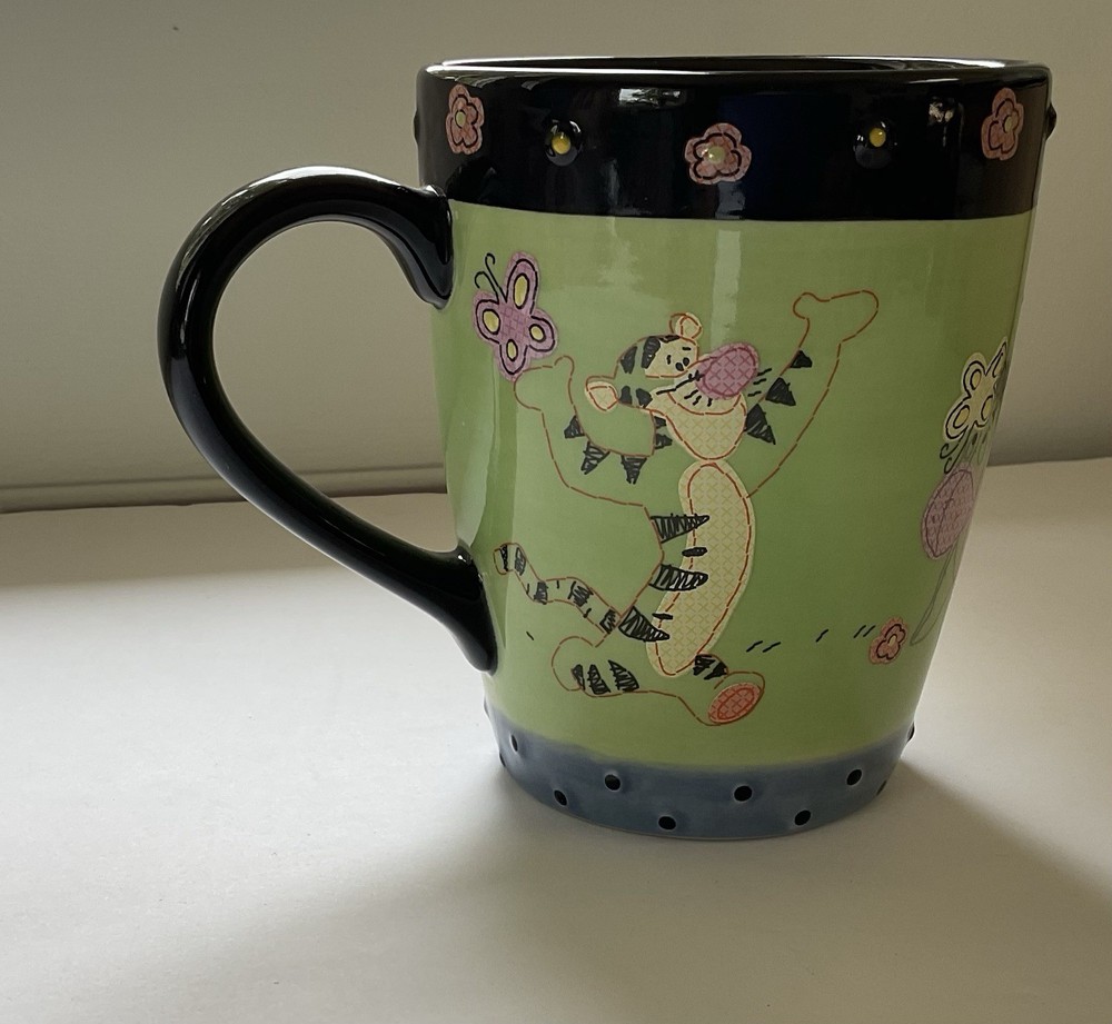 Disney Store Tigger and Eeyore Hot Chocolate Mug with Raised Accents