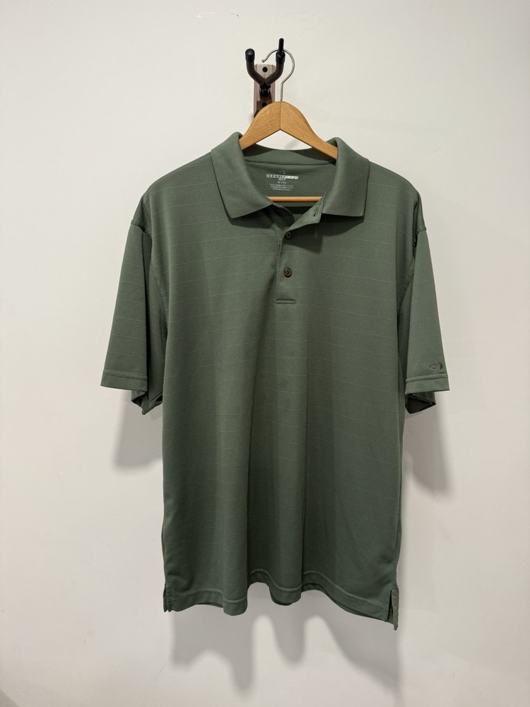 Grand Slam Polo Shirt Mens XL Green Performance Golf Short Sleeve Polyester