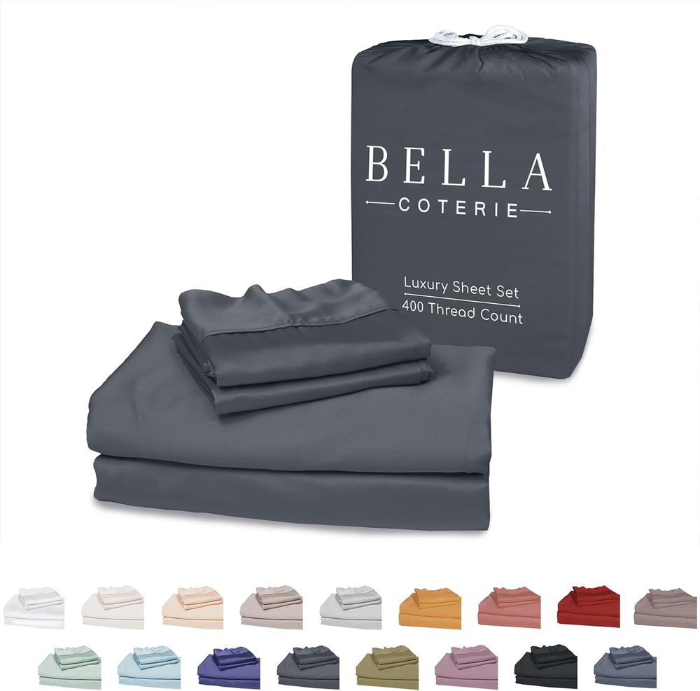 Luxury Queen Bamboo Sheet Set - 100% Organic Bamboo Viscose - Ultra Soft & Breathable