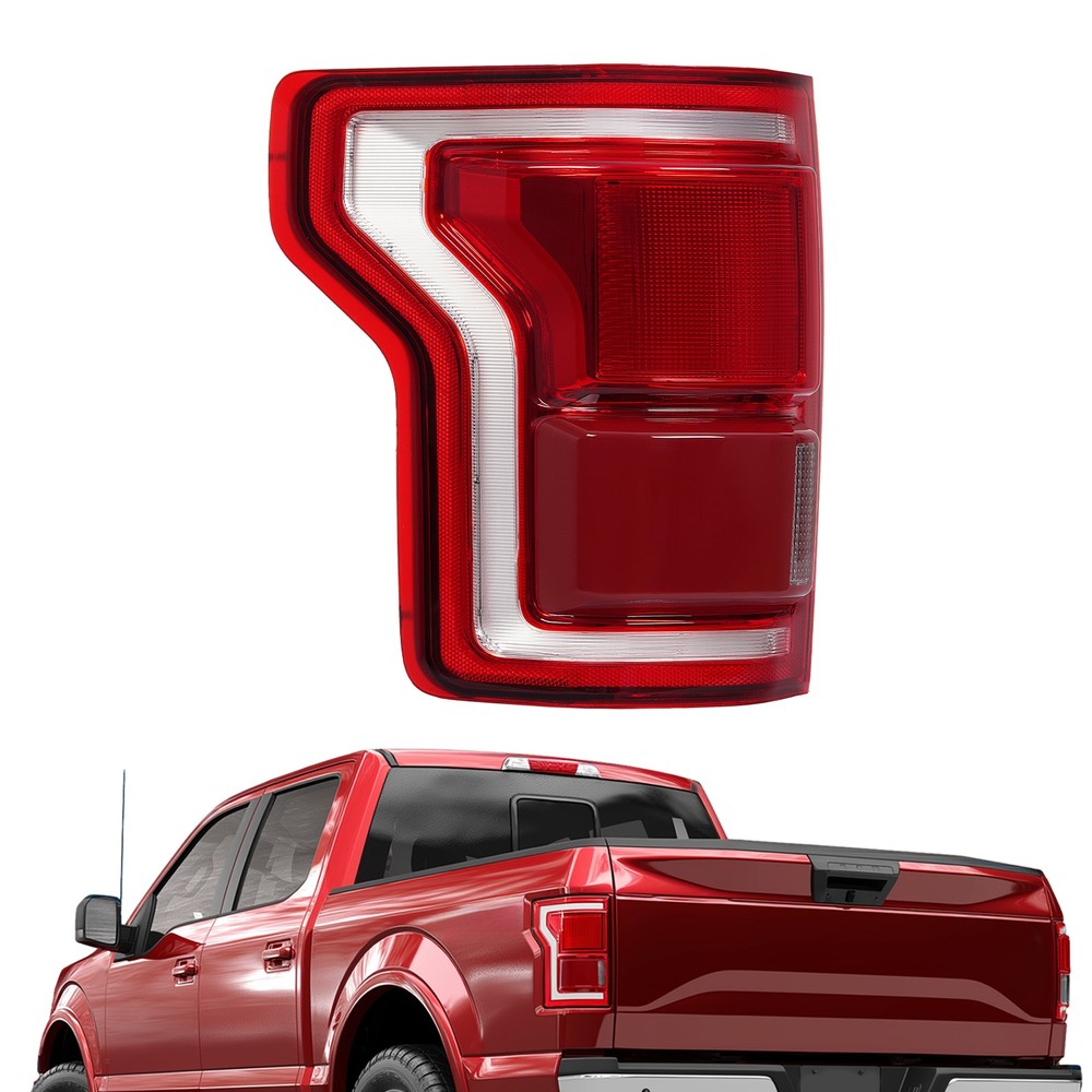 Left Driver LED Tail Light Brake Lamp w/Blind Spot For Ford F150 F-150 15 16 17