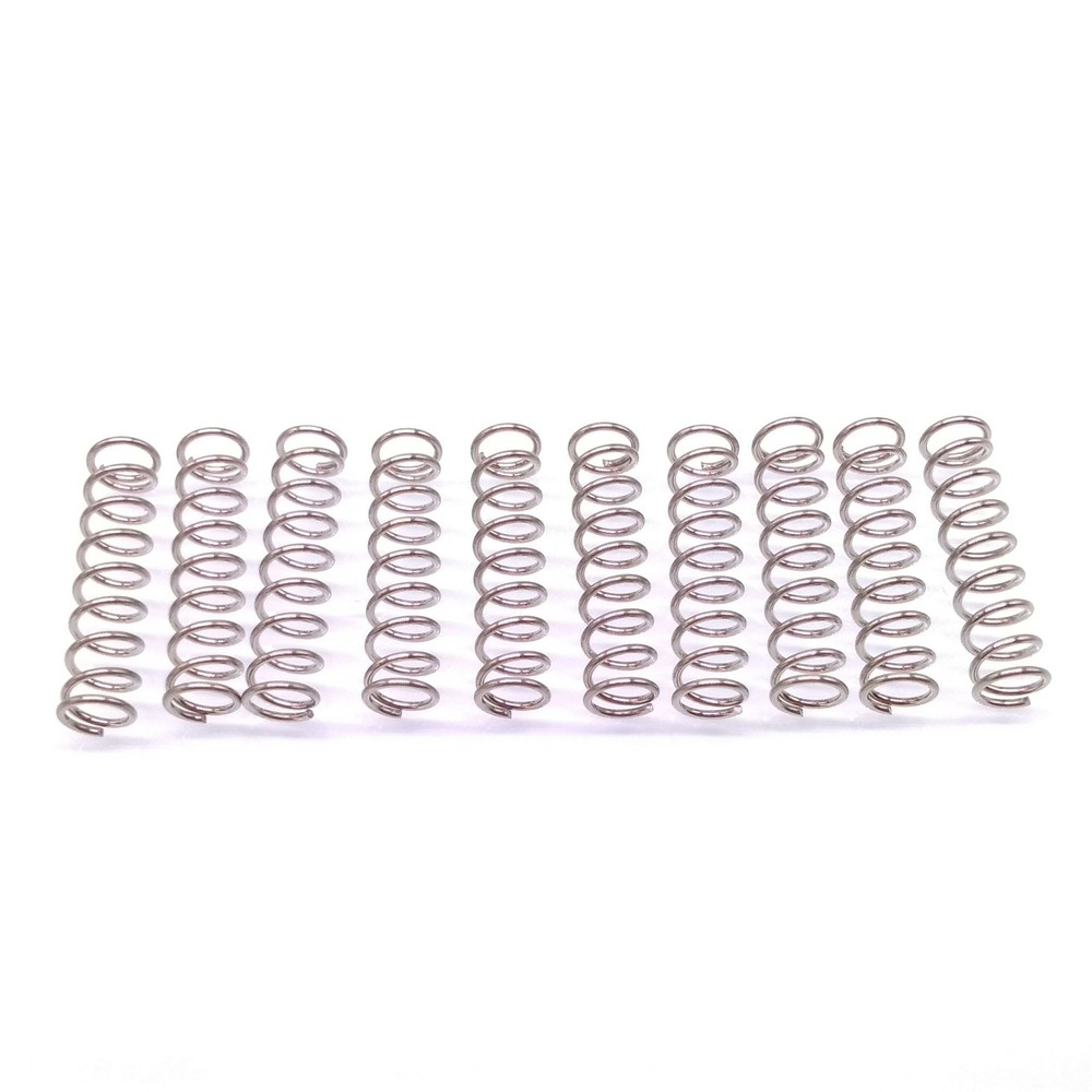 10x 0.6mm Stainless Steel Compression Springs 5mm OD 20mm Length