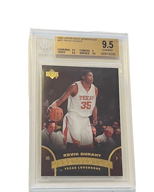 Kevin Durant 2007 RC BGS 9.5 GEM MINT Nets Upper Deck Sportsfest SF7