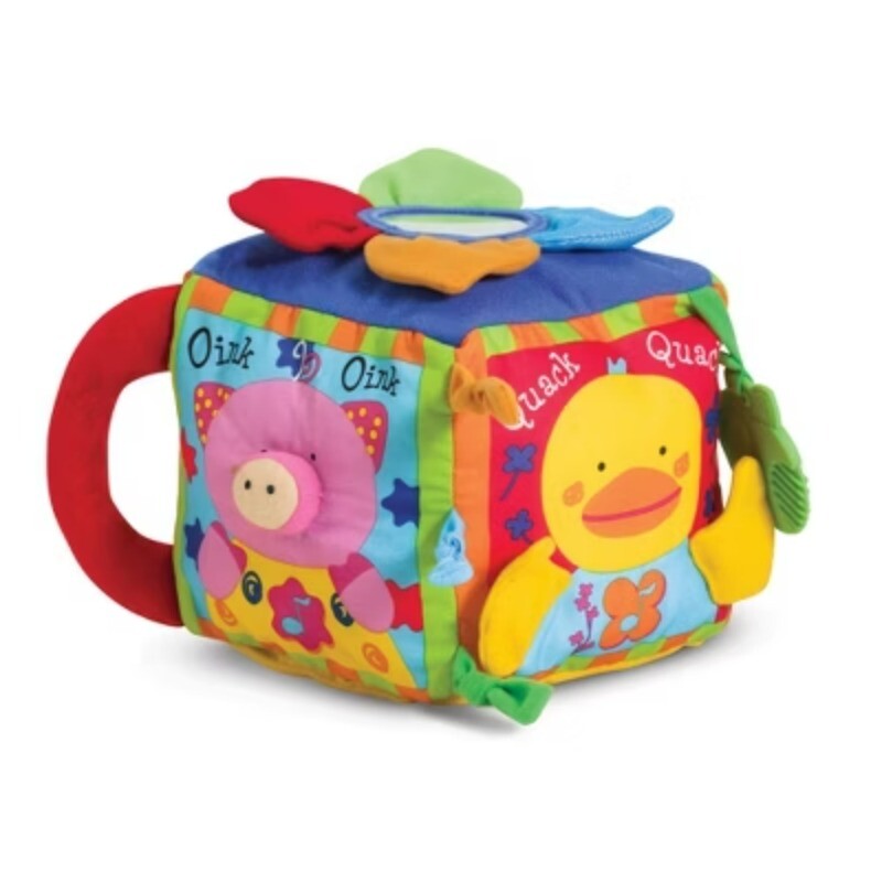 Melissa & Doug Musical Farmyard Cube Baby Toy for Early Learning & Play