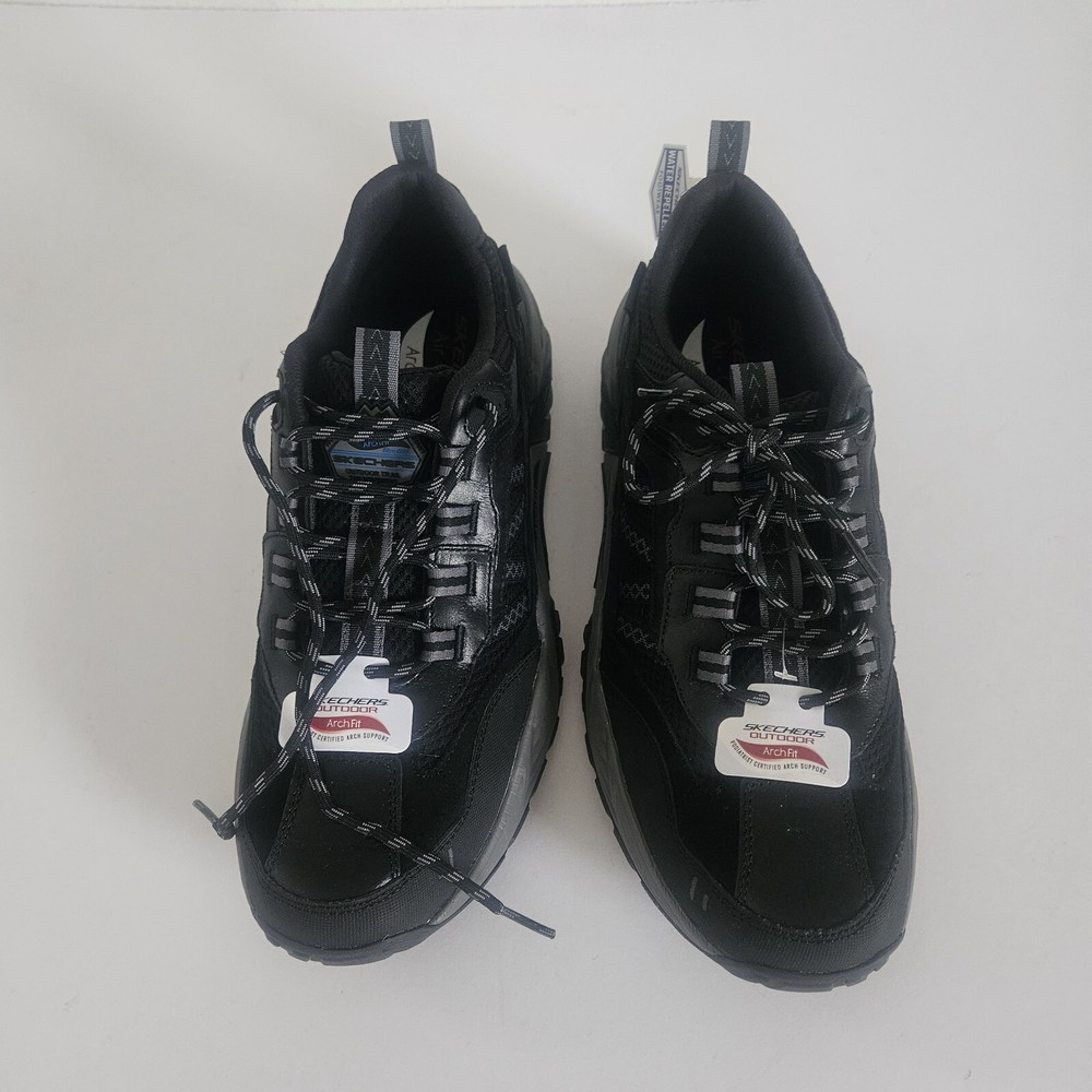 Men Skechers Arch Fit Outdoor Shoe Good Year Sole Water Repellent 11.5 Black NEW-image