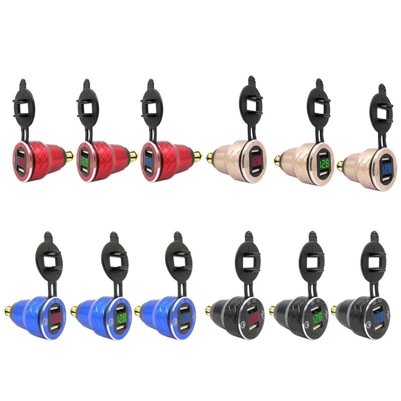 Fast Auto Car & Motorcycle Dual USB Power Delivery Charger  