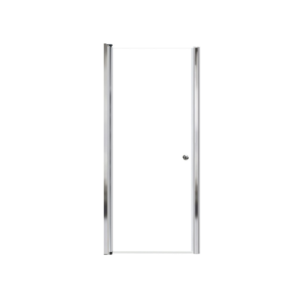 Transolid Lyna 70H x 29W Frameless Pivot Shower Door in Chrome