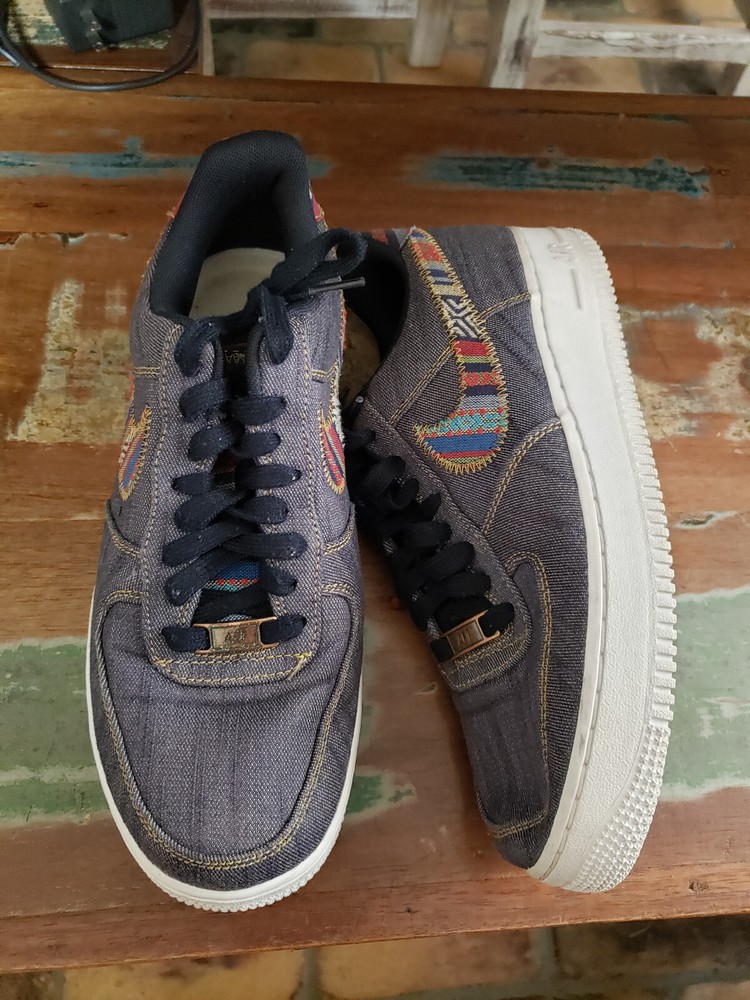 Nike Air Force 1 Low '07 LV8 Dark Obsidian Denim 823511-402 Mens Shoes Size 8