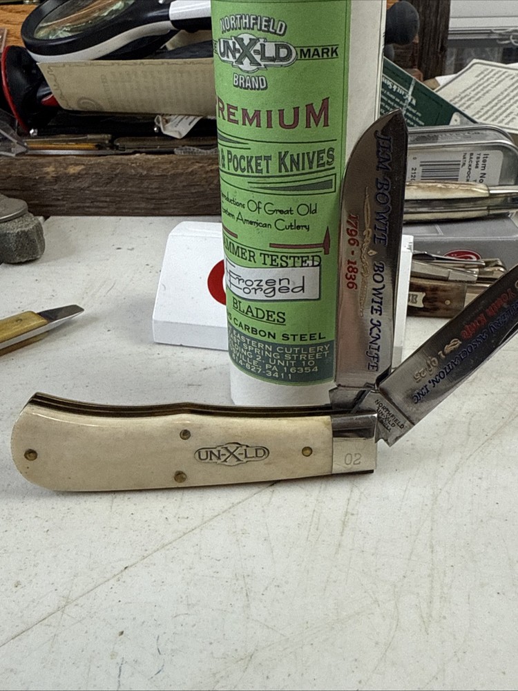 GEC Northfield Jim Bowie Knife No 2 with Natural Bone Handles 2007