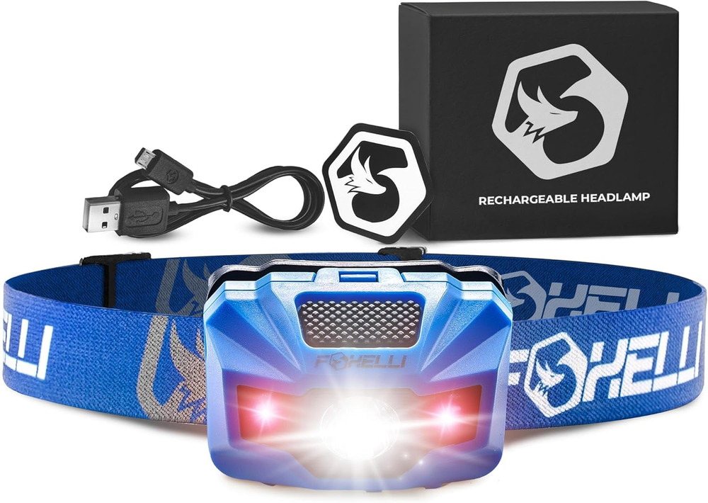 Rechargeable LED Headlamp – Ultralight, Waterproof, and USB Rechargeable Headlam