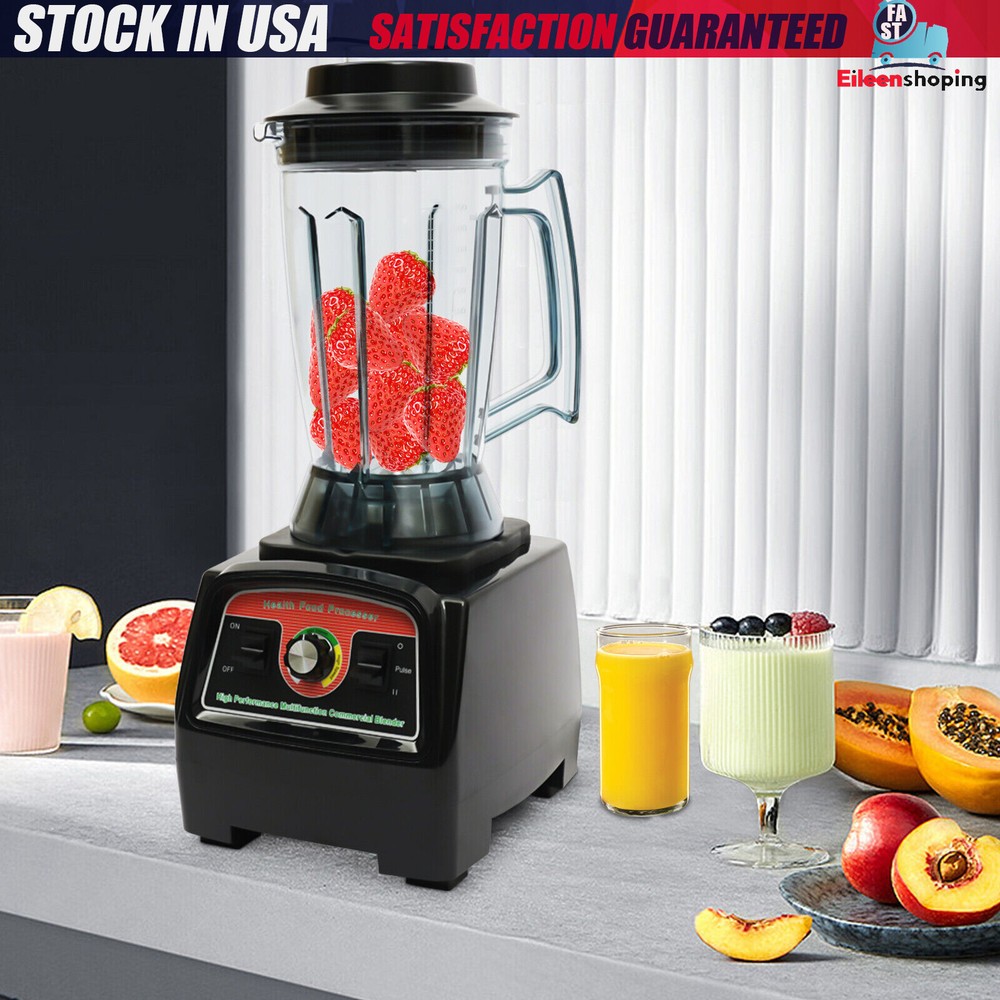 1 Gallon Commercial Electric Smoothie Juicer Blender for Wet & Dry Mixing