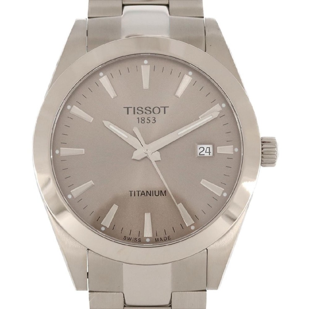 Tissot Gentleman T127 Quartz Watch Silver Dial Stainless Steel