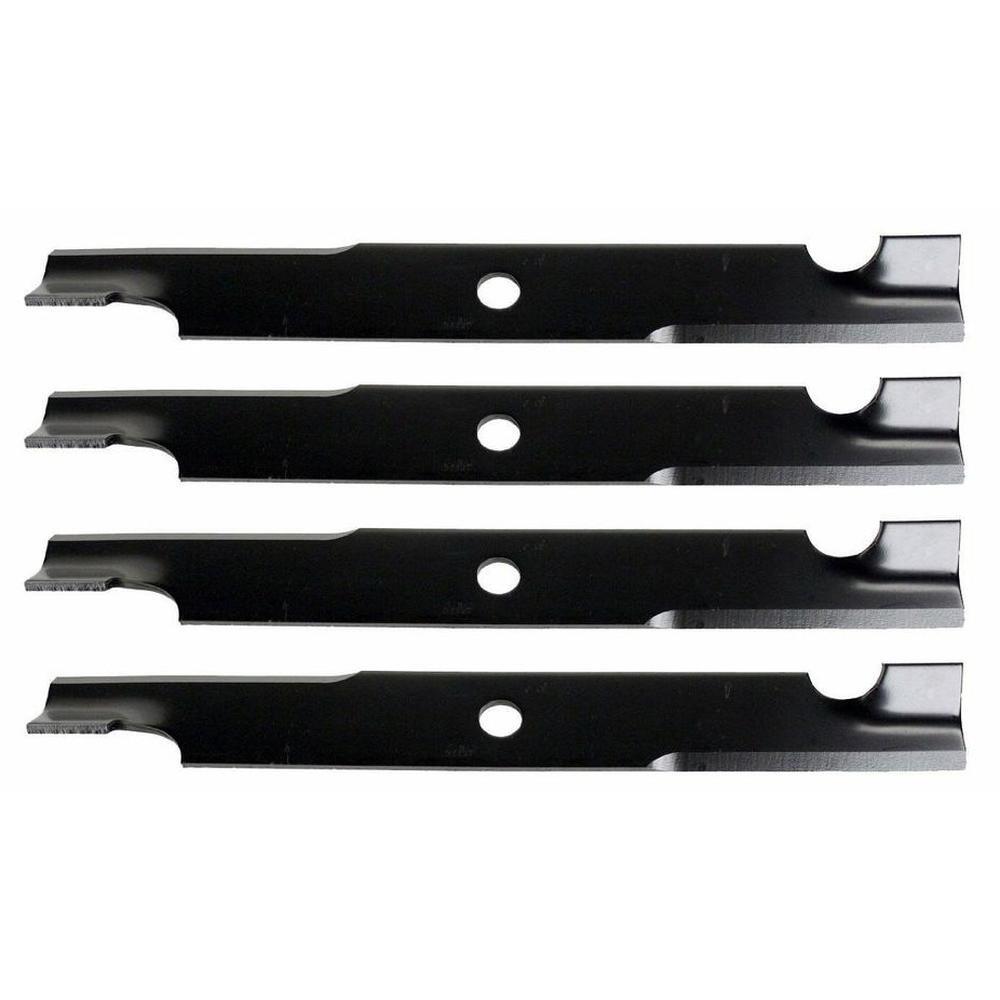 (4) Interchangeable Notched Mower Blades 103-6584 103-2528 Fits Exmark Zero Turn Mowers
