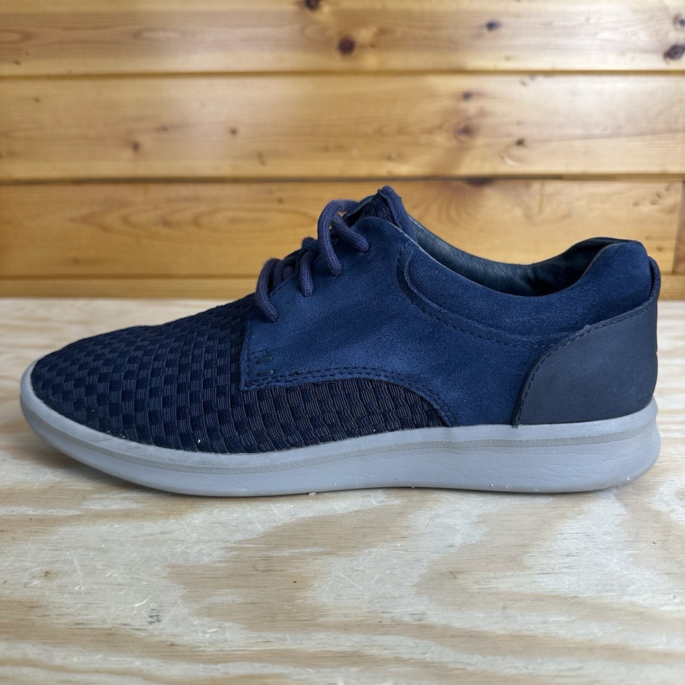 UGG Hepner Navy Blue Woven Weave Casual Sneakers for Men Size 7