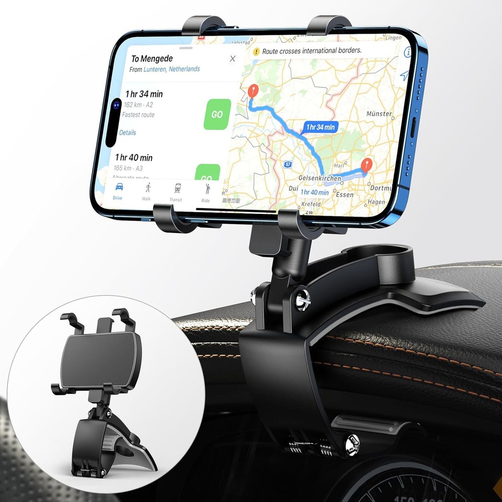 Universal 360° Car Phone Mount Holder Fit For Cell Phone Samsung Galaxy iPhone