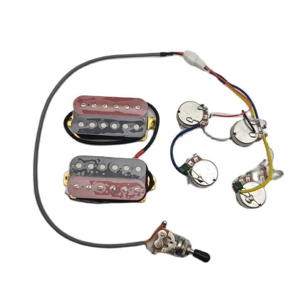 1 Set 4C Conductor Wiring Harness  Custom Black Red Humbucker Pickups