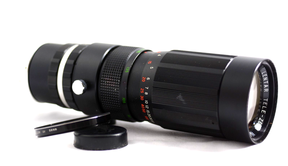 EXAKTA MOUNT LENTAR 90-230MM F4.5 PRE-SET TELE-ZOOM CAMERA LENS (EXCELLENT)