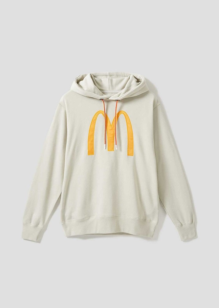 Graniph McDonald's Grey Fleece Hoodie S-XL Japan Import NEW