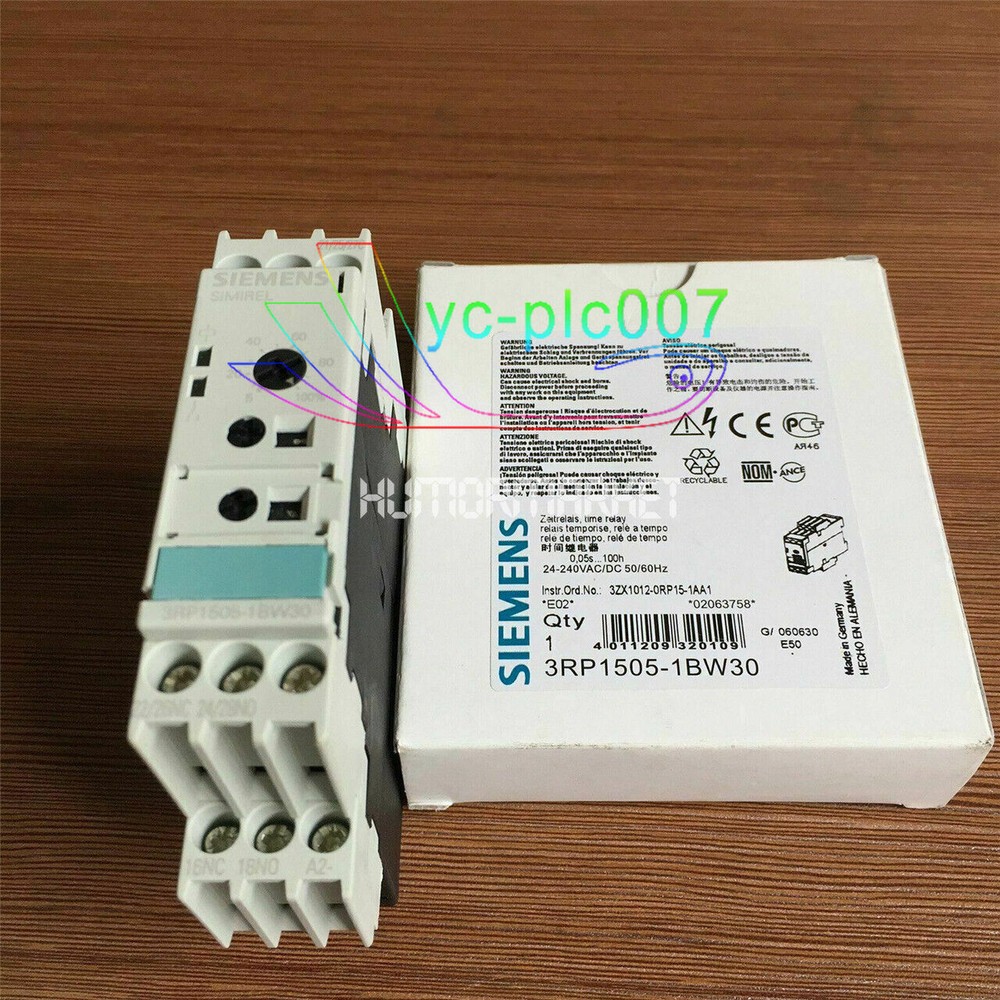 Siemens 3rp1505-1bw30 Time Delay Relay 3RP15051BW30