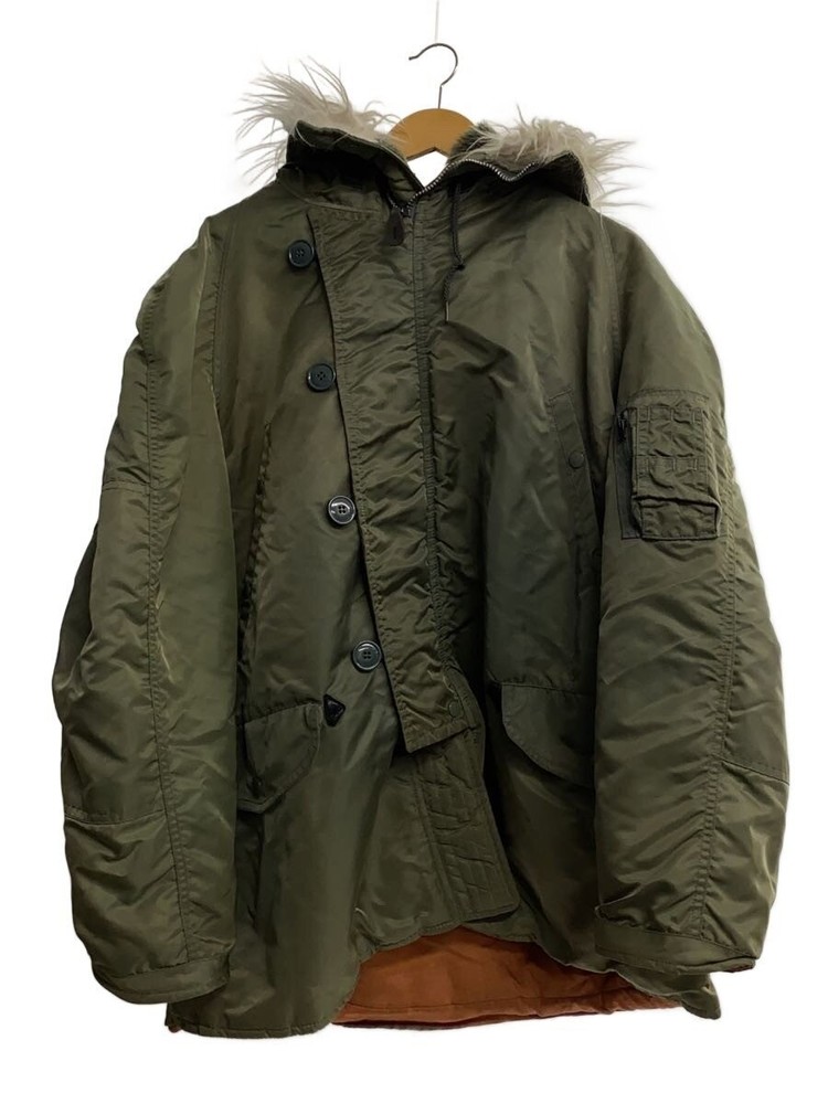 U.S.Air Force Flight Jacket/L/Nylon/Khk/Plain/8415-00-376-1672 3390