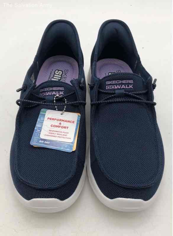 Skechers Womens Go Walk Joy 124647 Blue Slip-Ins Sneaker Shoes Size 9