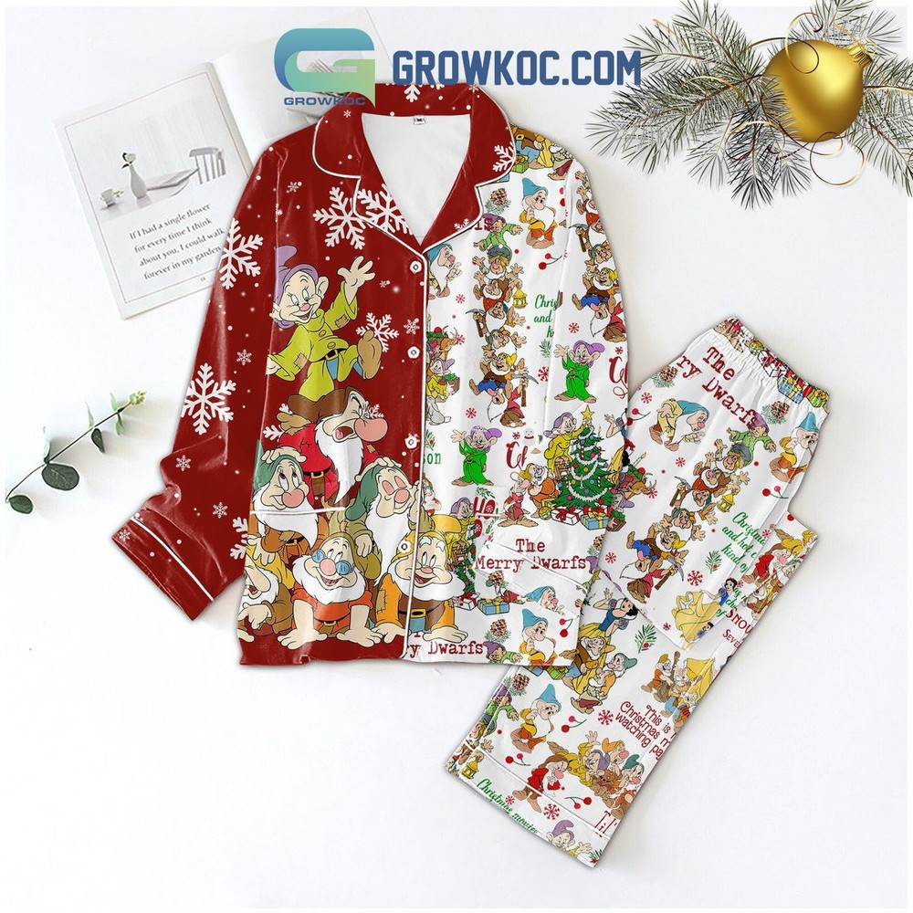 Snow White and the Seven Dwarfs Christmas Pajama Set for Holiday Coziness