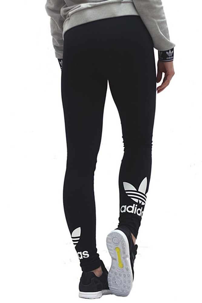 ORIGINAL ADIDAS WOMENS TREFOIL LEGGINGS BOTTOMS  BLACK 8,10,12,14,16
