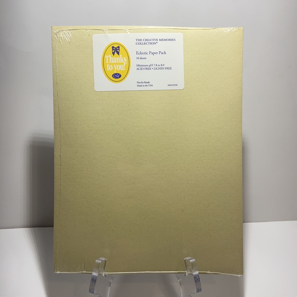 Creative Memories Eclectic Paper Pack 8.5