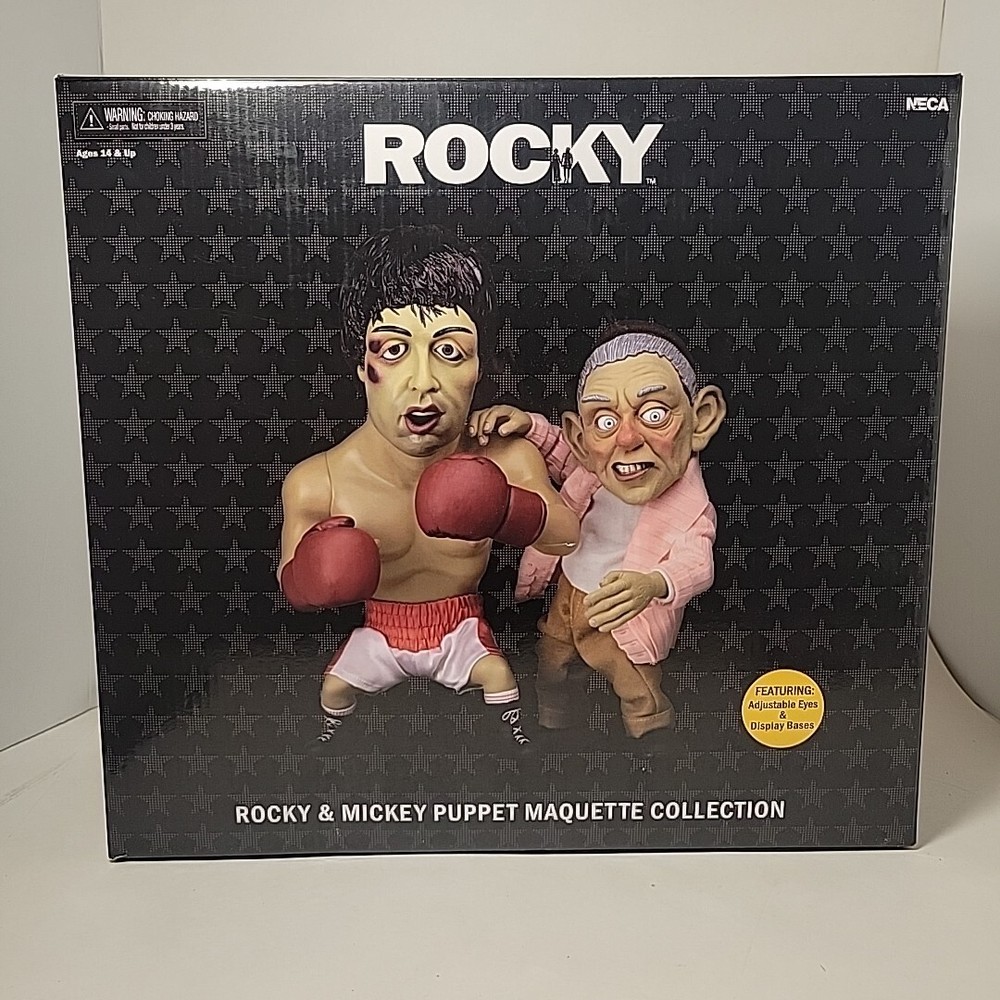Rocky: Rocky & Mickey Puppet Maquette Set by Neca New In Original Box