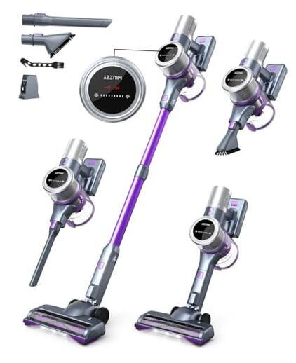 160AW Cordless Vacuum Cleaner with 60 Min Runtime and 4000mAh Battery