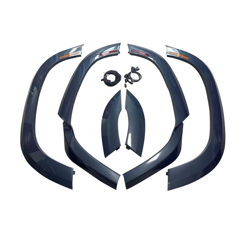 Tasman Blue For 2020-2025 Defender 110 Wheel Fender Arch Widening with lights