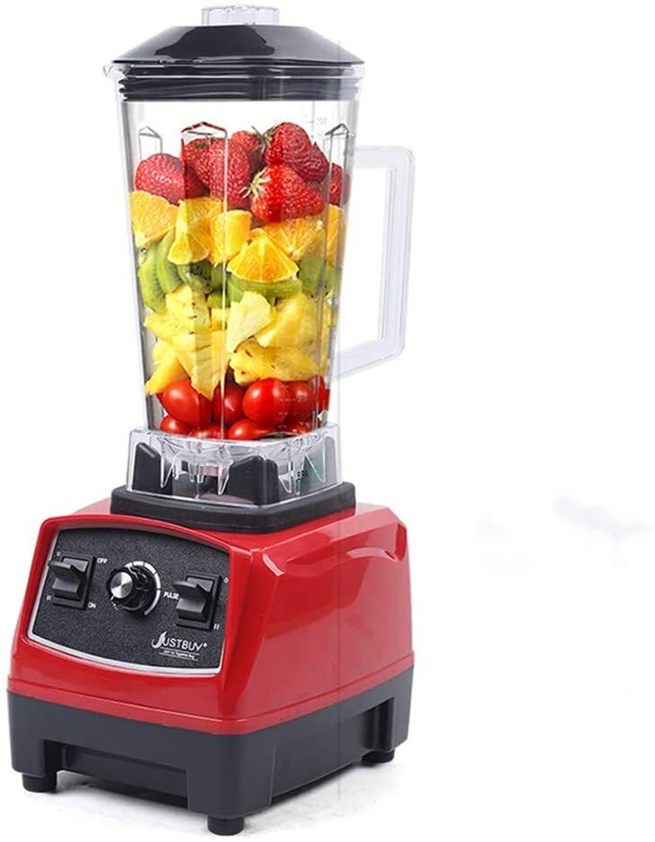 3.0HP 2.0L Professional Blender Heavy Duty Commercial Blender Mixer Juicer Red