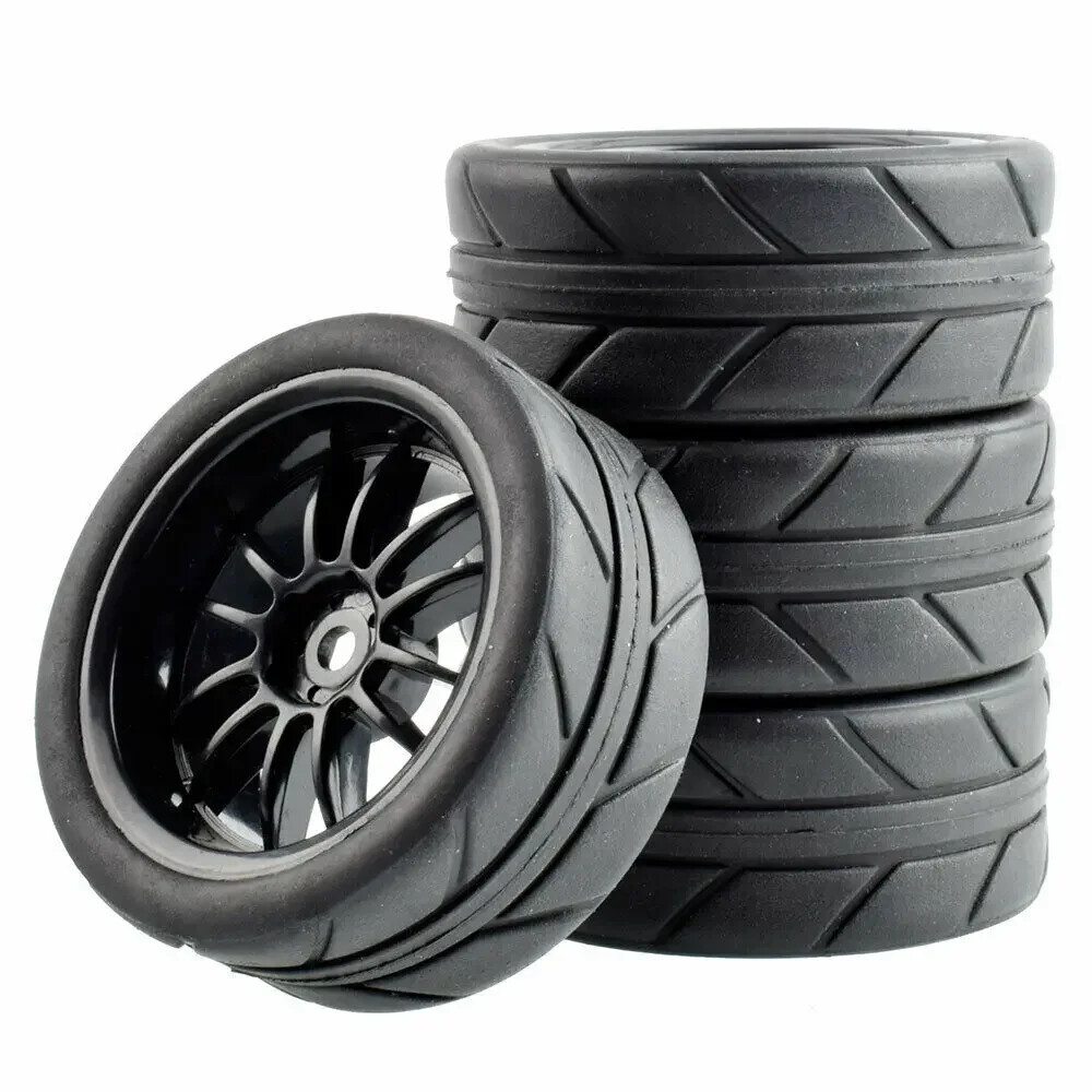 1/10 Onroad Rc Wheels Tires Set for Traxxas 4tec - Kyosho mst hsp Pureten fazer