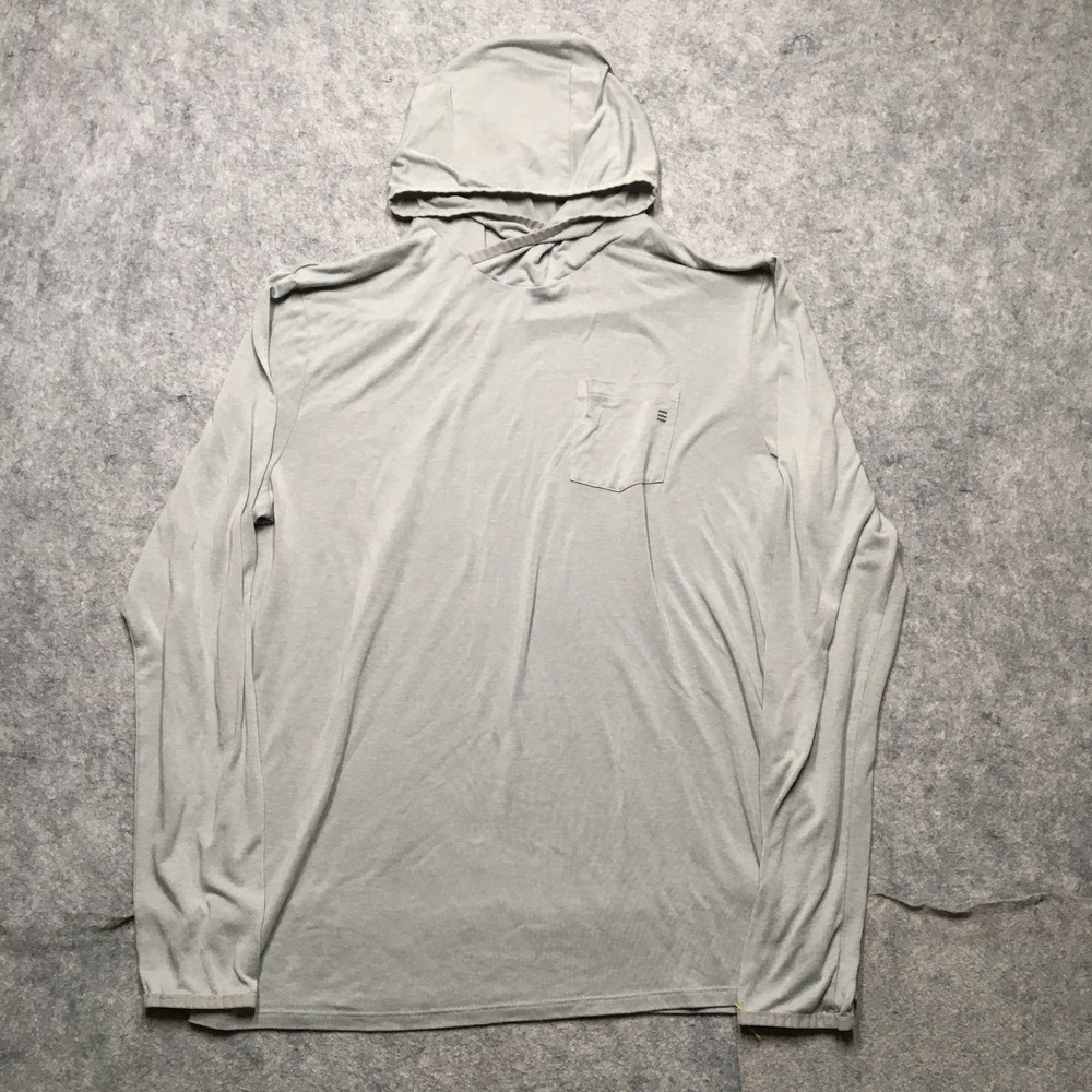 Free Fly Hoodie Mens Medium M Gray Bamboo Performance Long Sleeve Lightweight