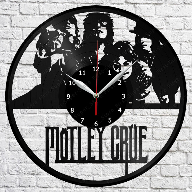 Mötley Crüe Vinyl Record Wall Clock Art Decor Original Gift 12''30cm 2394