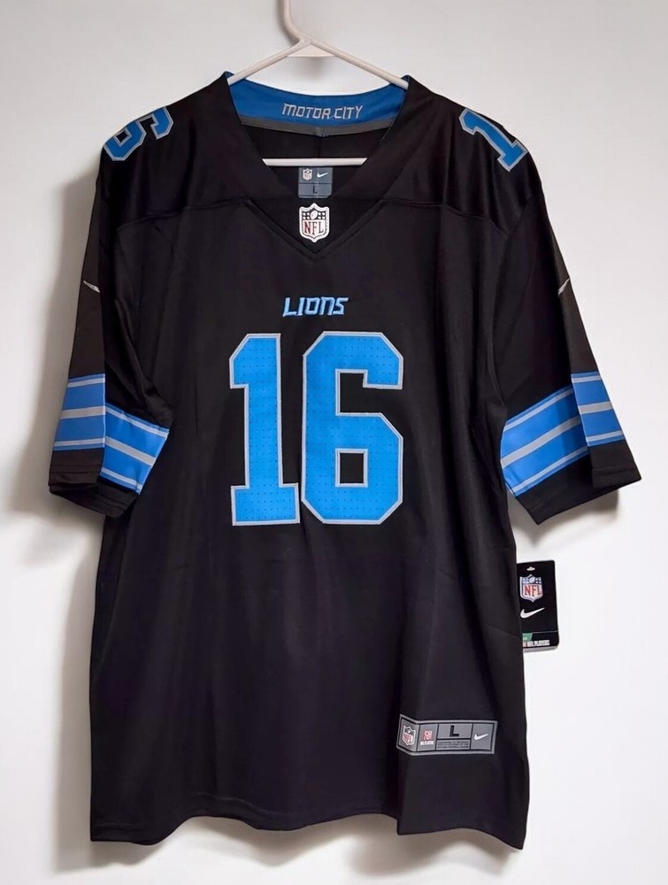 Men's Large Jared Goff Men's New Black Jersey