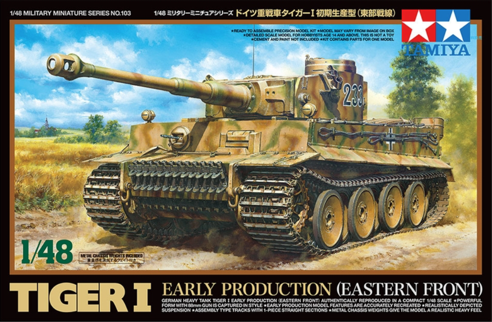 Tamiya 32603 Tiger I Early Production 'Eastern Front' 1/48 Scale Model Kit