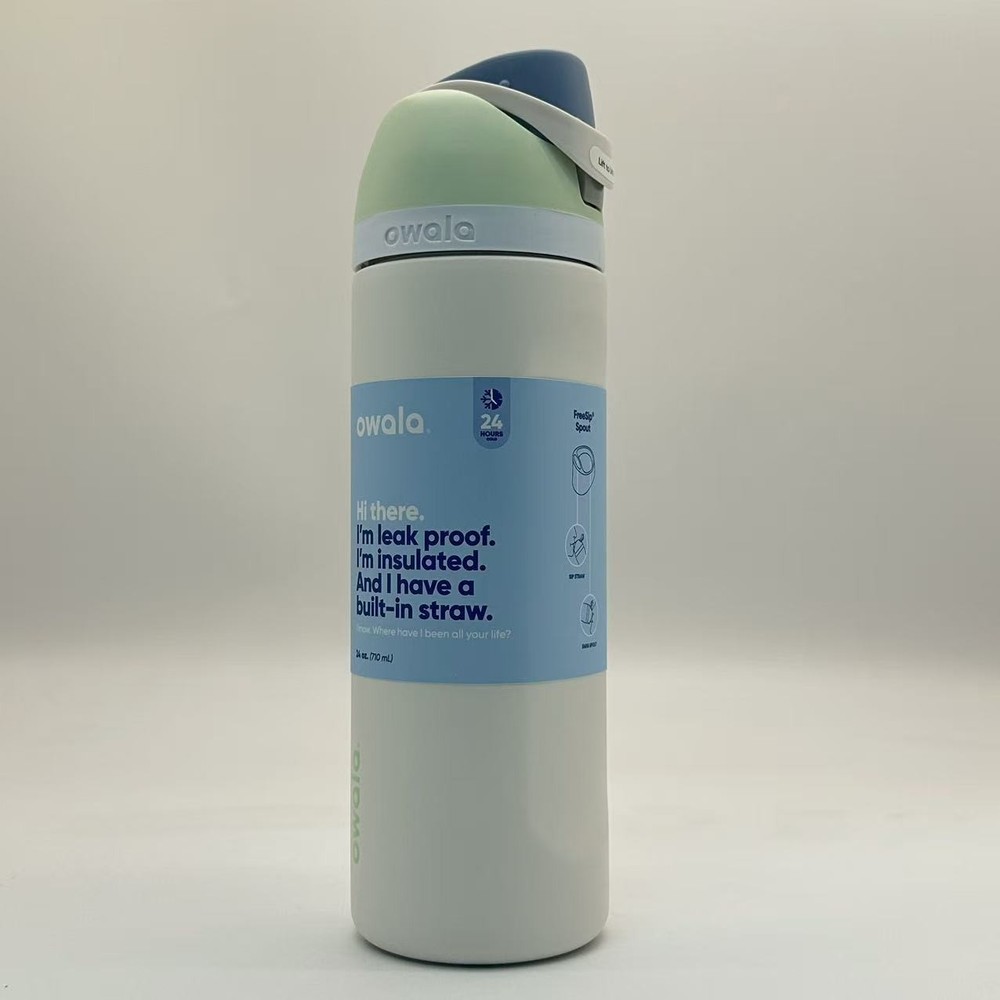 Owala FreeSip 24oz Stainless Steel Water Bottle Iced Breeze Top Quality