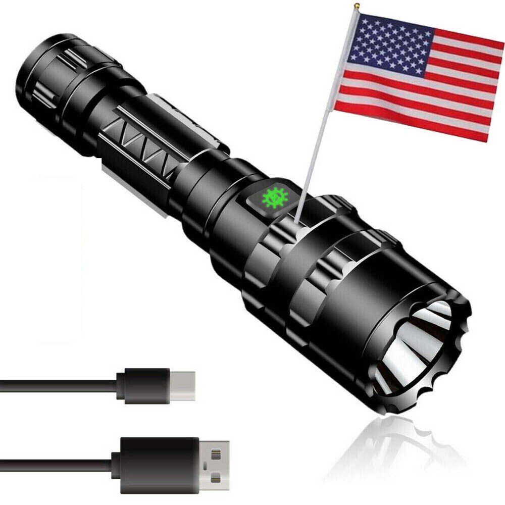 LED Bulb Super-Bright Tactical LED Flashlight Rechargeable Powerful Torch