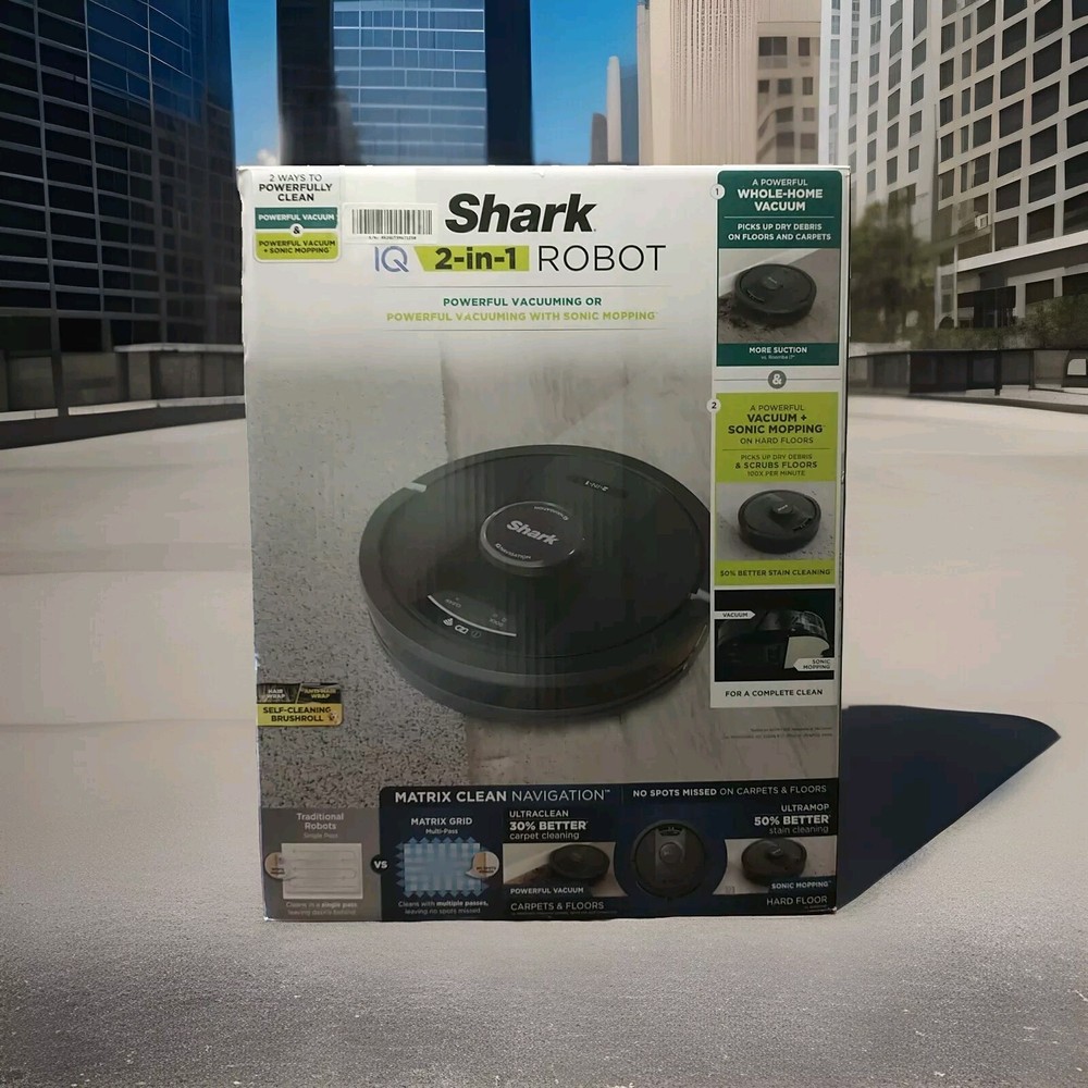 Shark IQ RV2402WD 2-in-1 Robot Vacuum and Mop with Smart Matrix Navigation