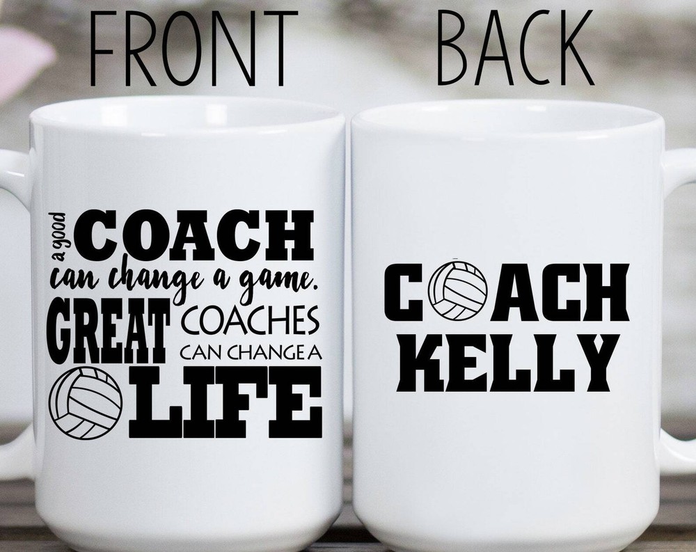 Volleyball Coach Mug Volleyball Coach Gift A Good Coach Can Change A Game Great