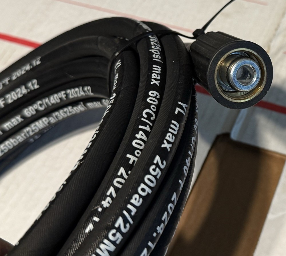 25ft 3600 PSI Pressure Washer Hose with 1/4
