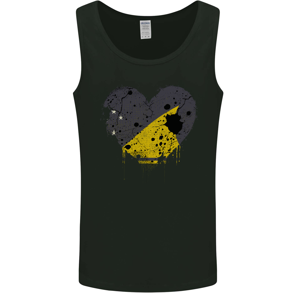 Love Flag Tokelau Football Mens Vest Tank Top