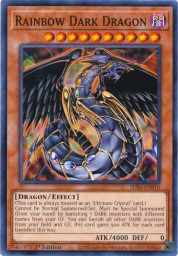 Rainbow Dark Dragon - SDSA-EN010 - Common - 1st Edition x3 - Near Mint