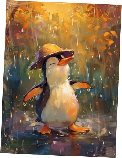 5D Penguin Diamond Painting Kits - DIY Diamond Art Kits for Adults Cute, Full