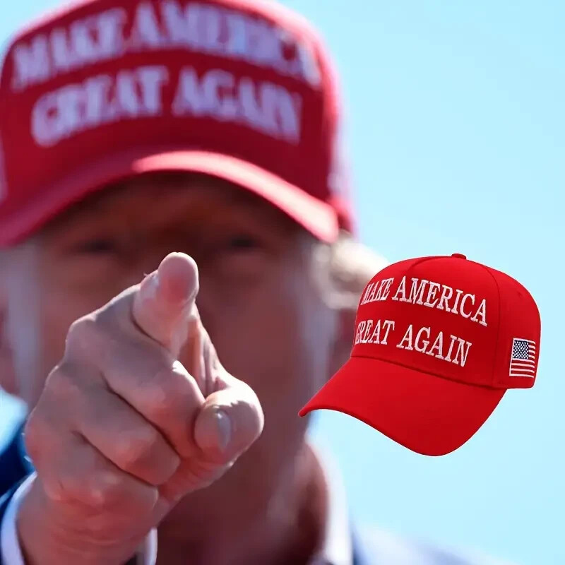 MAGA Hat Make America Great Again Red Hat Donald Trump 2024 Baseball Cap USAFlag