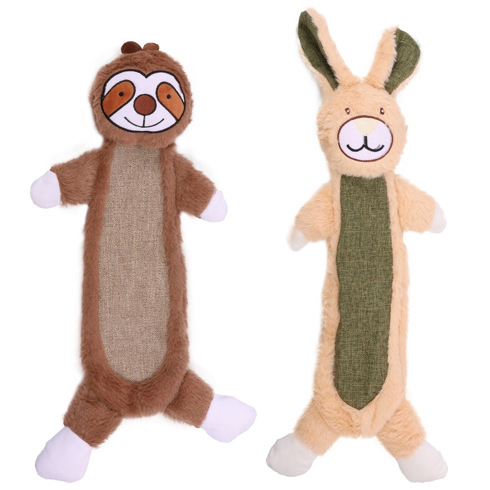 Dog Chew Toy Animal Squeaky Plush Puppy Soft Toys Stress Relief Pet Toy'