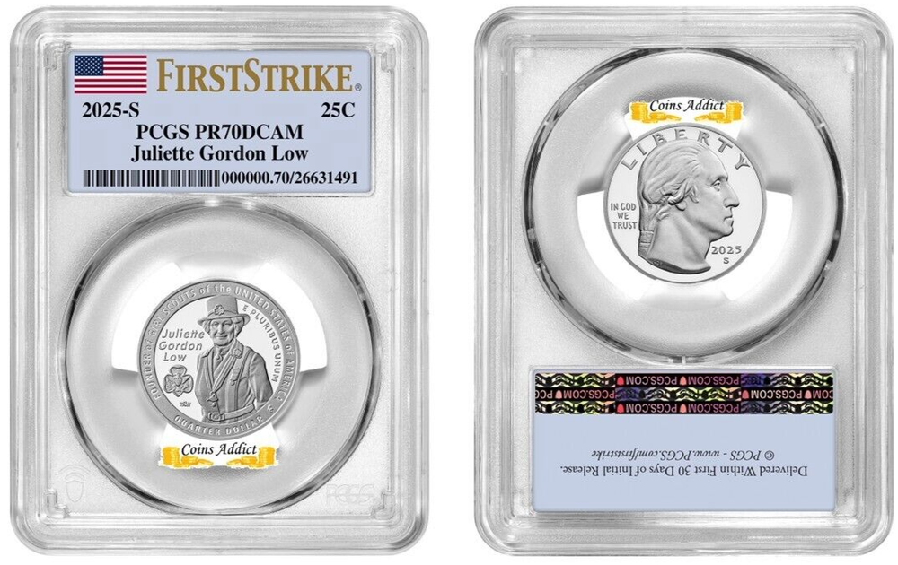 Presale 2025 S Clad Quarter 25C Juliette Gordon Low PCGS PR70DCAM FirstStrike #2-image