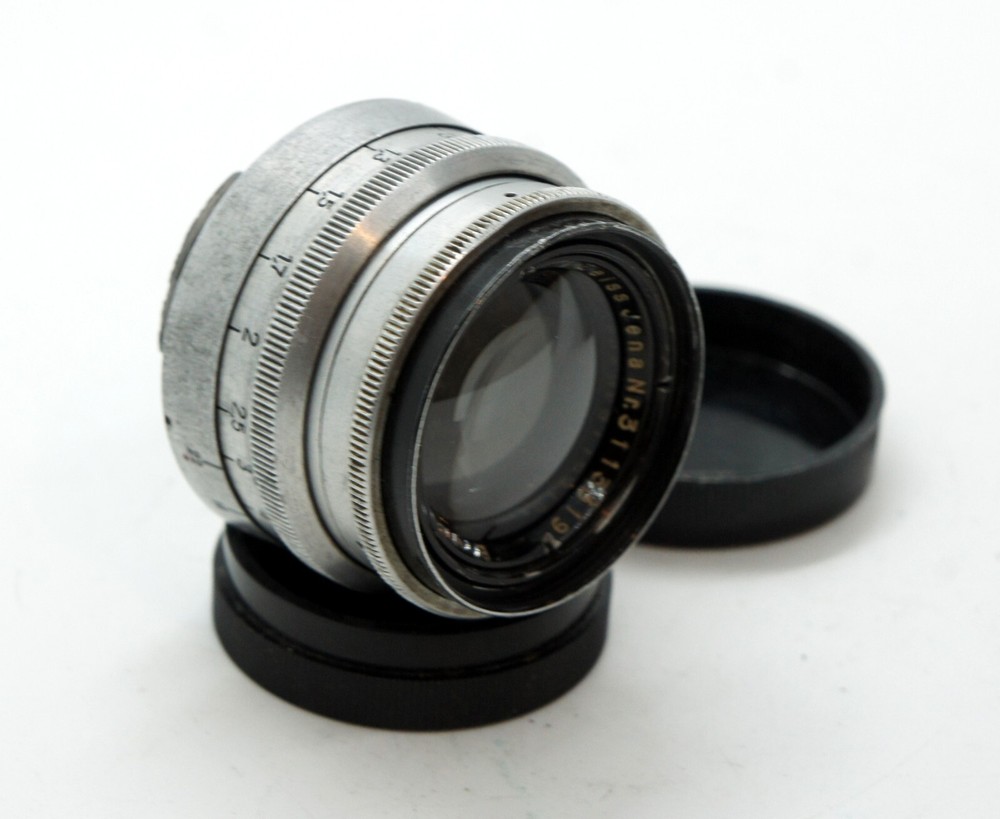 Vintage Carl Zeiss Jena Biotar 58mm f/2 Lens for Exakta with Rare 17-Blade Diaphragm